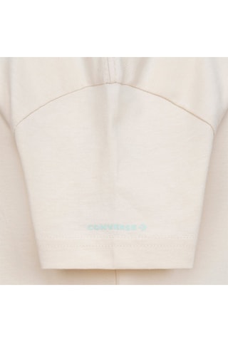 T-shirt in cotone bio - Beige e blu