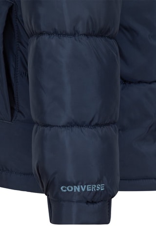 Piumino con cappuccio - Blu