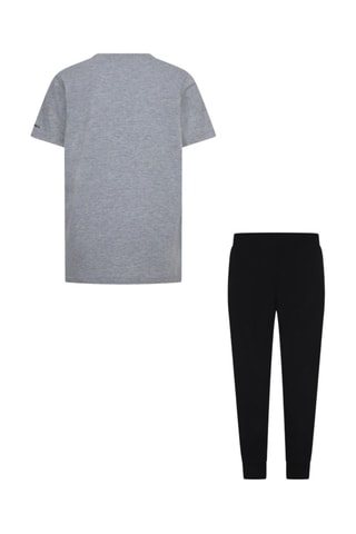 T-shirt e pantaloni sportivi   - Nero