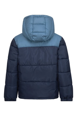 Piumino con cappuccio - Blu