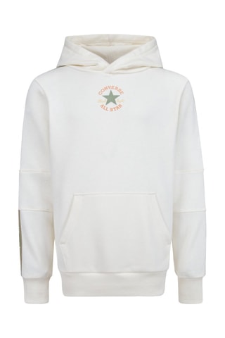 Felpa con cappuccio   - Bianco e verde