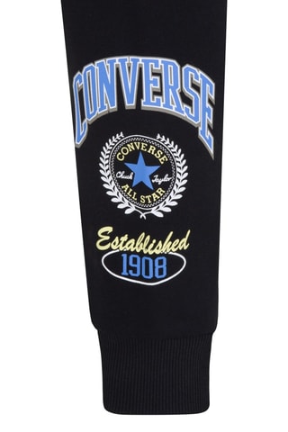 Felpa con cappuccio e pantaloni in cotone bio   - Nero e blu