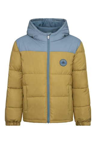 Piumino con cappuccio - Giallo