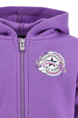 Felpa con cappuccio e pantaloni sportivi  - Bianco, nero e viola