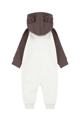 Tuta con cappuccio con orecchie - Bianco