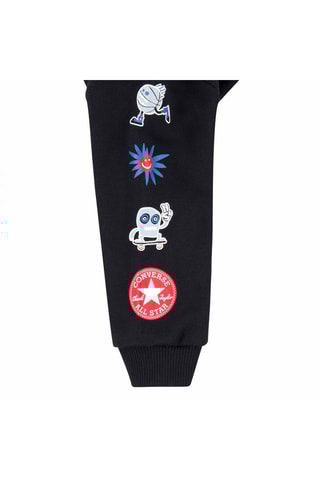 Felpa con cappuccio e pantaloni sportivi   - Nero, blu e grigio