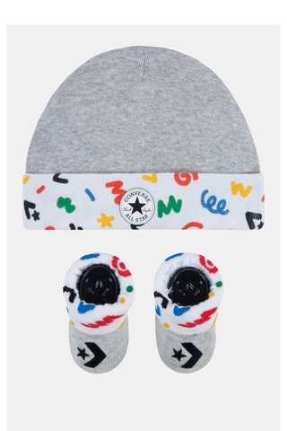 Berretto e babbucce  - Bianco e grigio