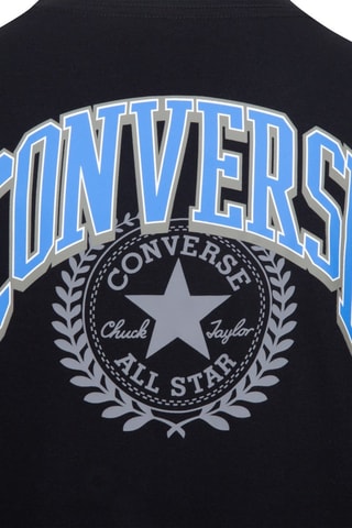 T-shirt in cotone bio   - Nero e blu