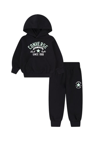 Felpa e pantaloni sportivi   - Nero