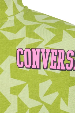 Felpa  - Nero, rosa e verde