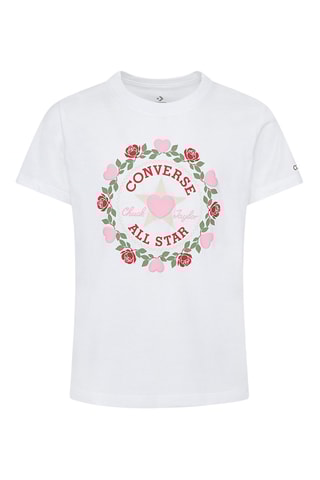 T-shirt a maniche corte Love Me Let’s Valentine - Bianco