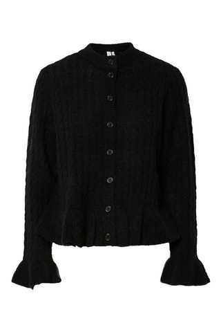 Wollen en Alpacawollen Vest - Zwart - Yas