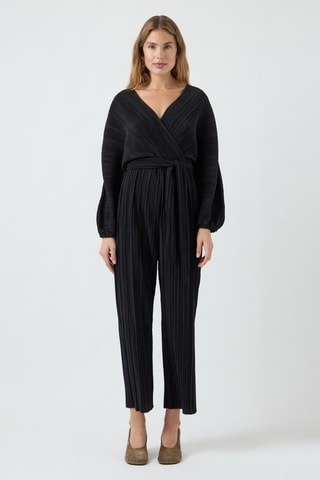 Geplooide jumpsuit - Zwart - Yas
