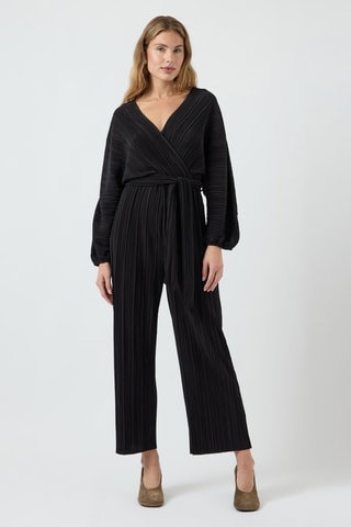 Geplooide jumpsuit - Zwart - Yas