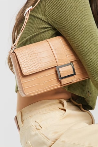 Mala de ombro - Castanho-claro - Monki