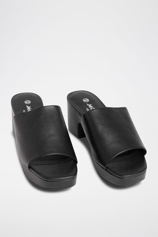 Mules de salto - Preto - Monki