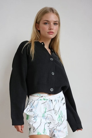 Casaco de malha - Preto - Monki