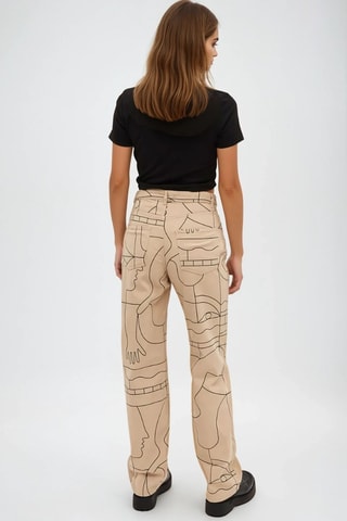 Calças - Bege - Monki