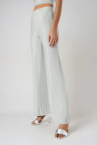 Calças - Cinzento claro - Monki