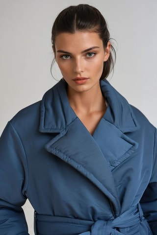 Sobretudo - Azul - Monki