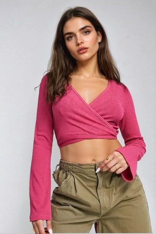 Crop top - Rosa - Monki