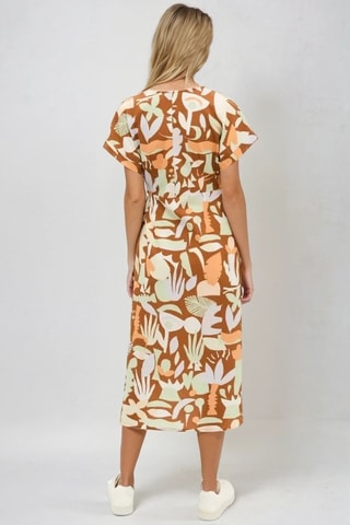 Vestido traçado - Castanho - Monki