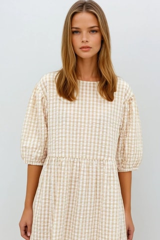 Vestido midi - Bege - Monki