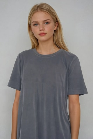 Vestido t-shirt - Cinzento - Monki