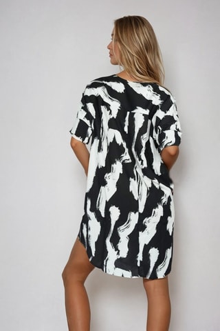 Vestido trapézio - Preto - Monki