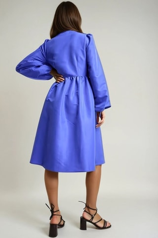 Vestido traçado - Azul real - Monki