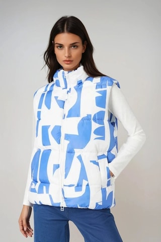 Colete acolchoado - Branco - Monki