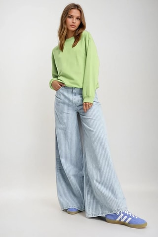 Sweat - Verde-claro - Monki