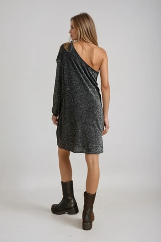 Vestido assimétrico - Preto - Monki