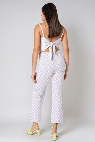 Calças de cintura alta - Malva - Monki