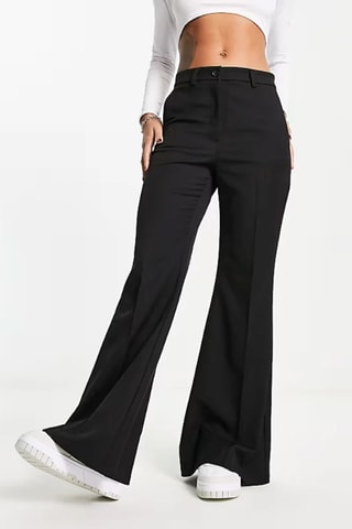 Calças de cintura alta - Preto - Monki