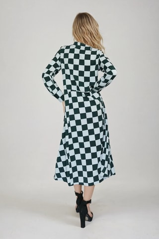 Vestido trapézio - Verde-claro - Monki