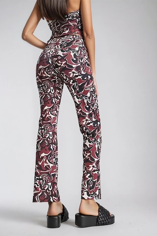 Calças de cintura alta - Castanho - Monki