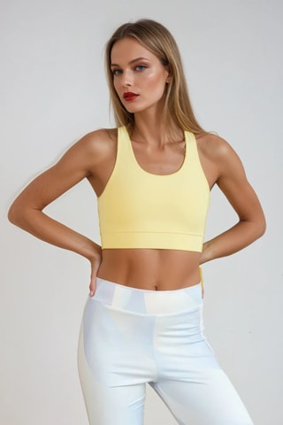 Leggings de cintura alta - Azul-claro - Monki