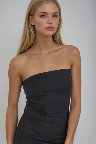 Vestido-caicai - Preto - Monki