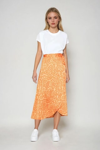 Saia traçada - Laranja - Monki