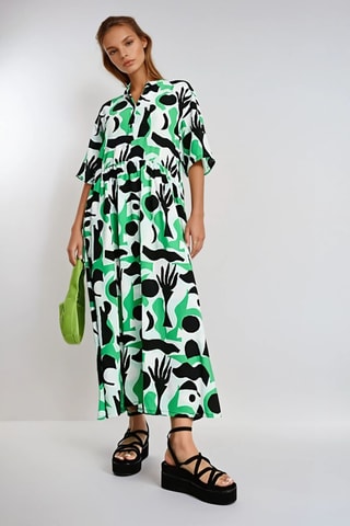 Vestido comprido - Verde - Monki