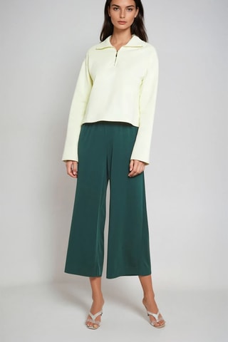 Calças 7/8 - Verde-escuro - Monki