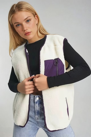 Colete - Cru e violeta - Monki