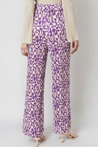 Calças - Violeta e cru - Monki