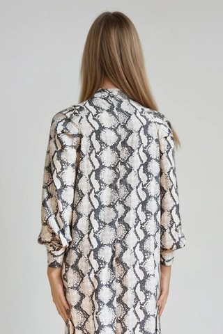 Vestido direito - Bege e preto - Monki