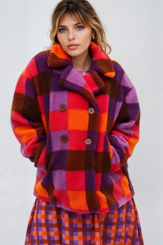 Casaco - Vermelho e violeta - Monki