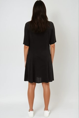 Vestido-camisa - Preto - Monki