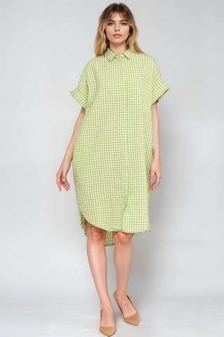 Vestido-camisa - Verde-claro - Monki