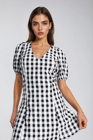 Vestido estilo patinadora - Preto - Monki