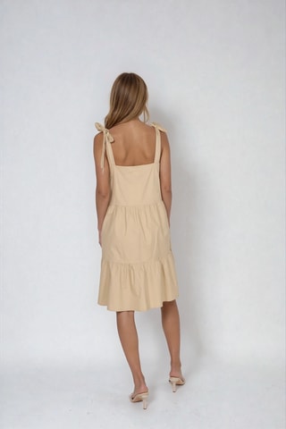 Vestido estilo patinadora - Bege - Monki